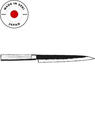Cutit Yanagiba, Wasabi Black, 15,5 cm - KAI